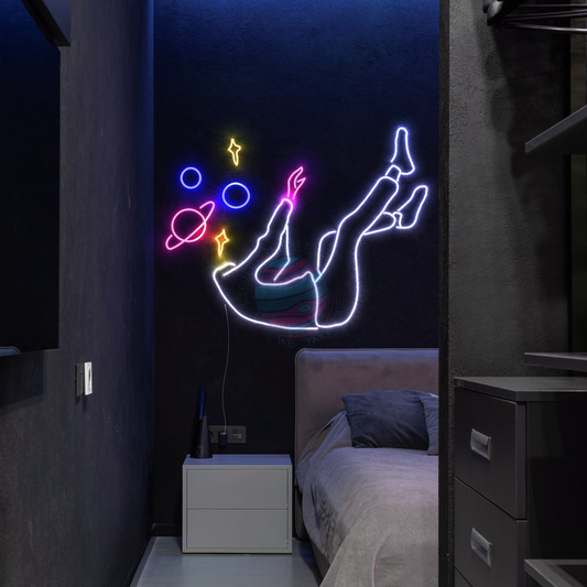 Space Neon Sign, Space Decoration