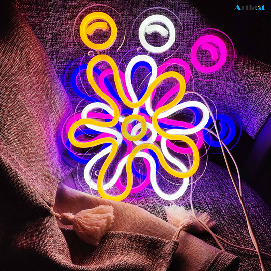 Under The Sea Flower Neon Sign