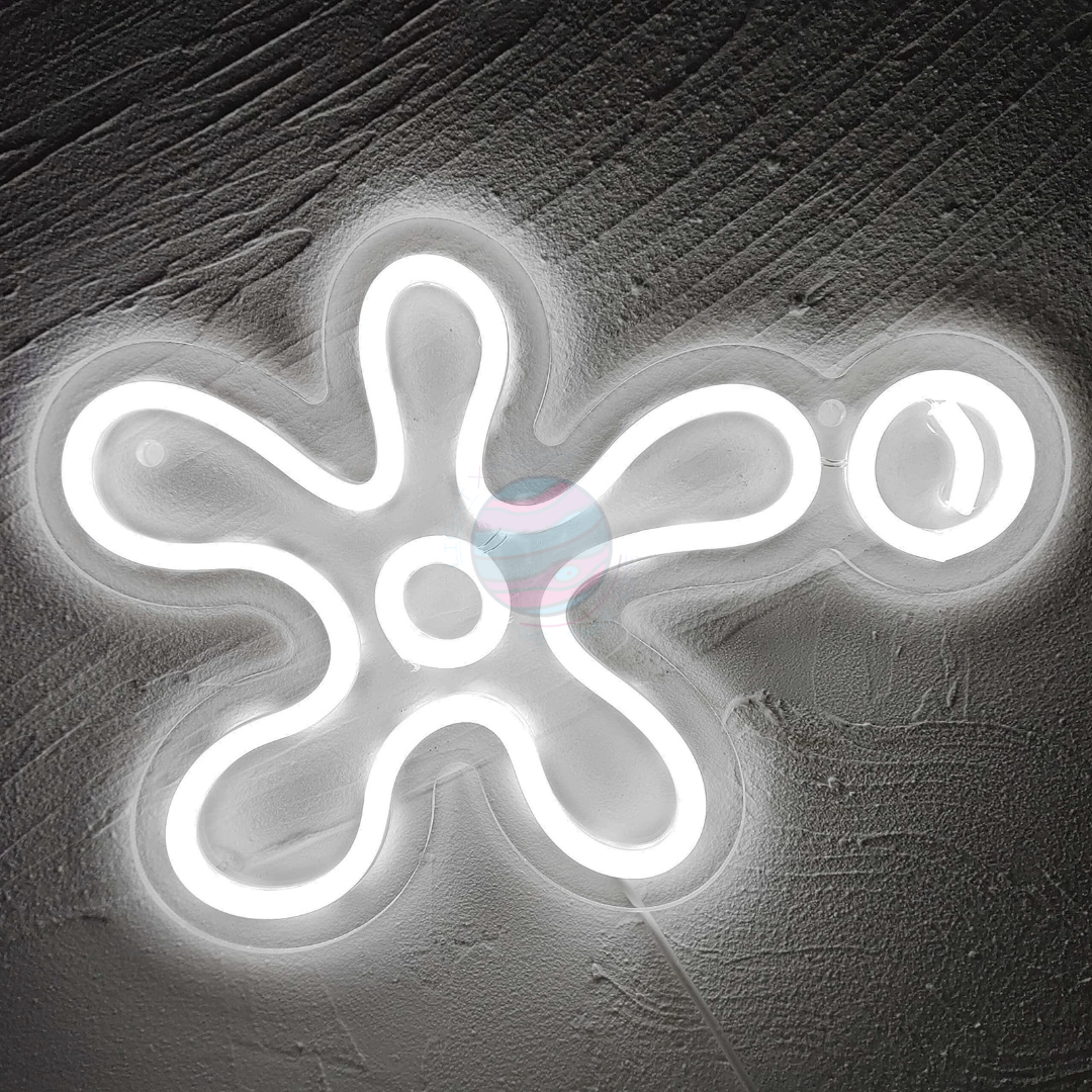 Under The Sea Flower Neon Sign