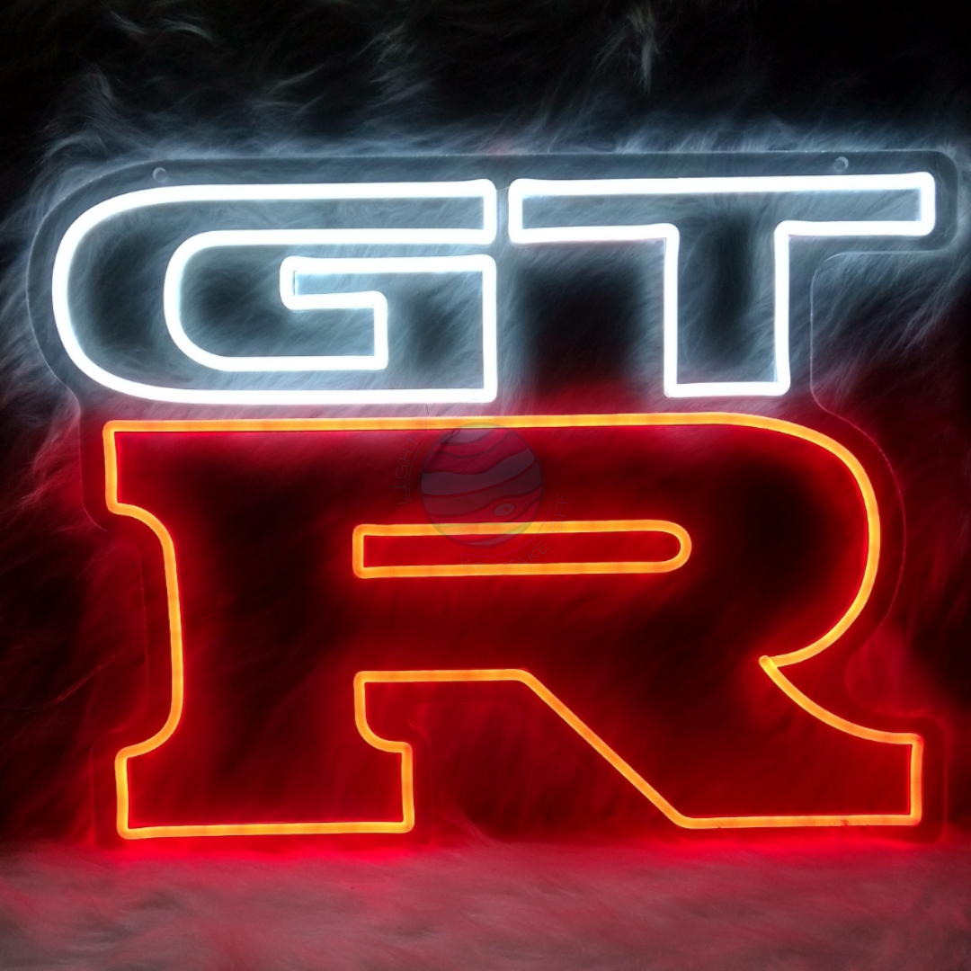 GTR Led Neon Sign, GTR Neon Light, Light X Night GTR Neon Sign