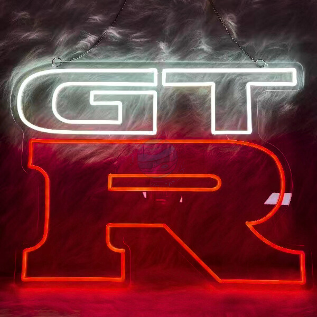 GTR Led Neon Sign, GTR Neon Light, Light X Night GTR Neon Sign