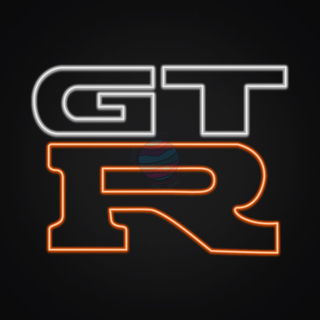 GTR Led Neon Sign, GTR Neon Light, Light X Night GTR Neon Sign