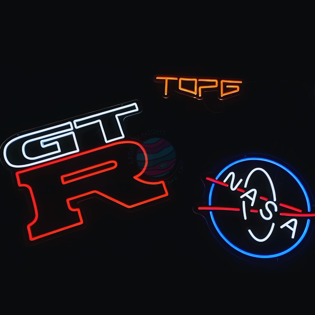 GTR Led Neon Sign, GTR Neon Light, Light X Night GTR Neon Sign