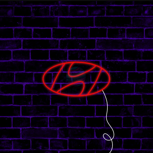 Hyundai Neon Sign, Hyundai LED Sign, Mancave Light, Hyundai Decoration