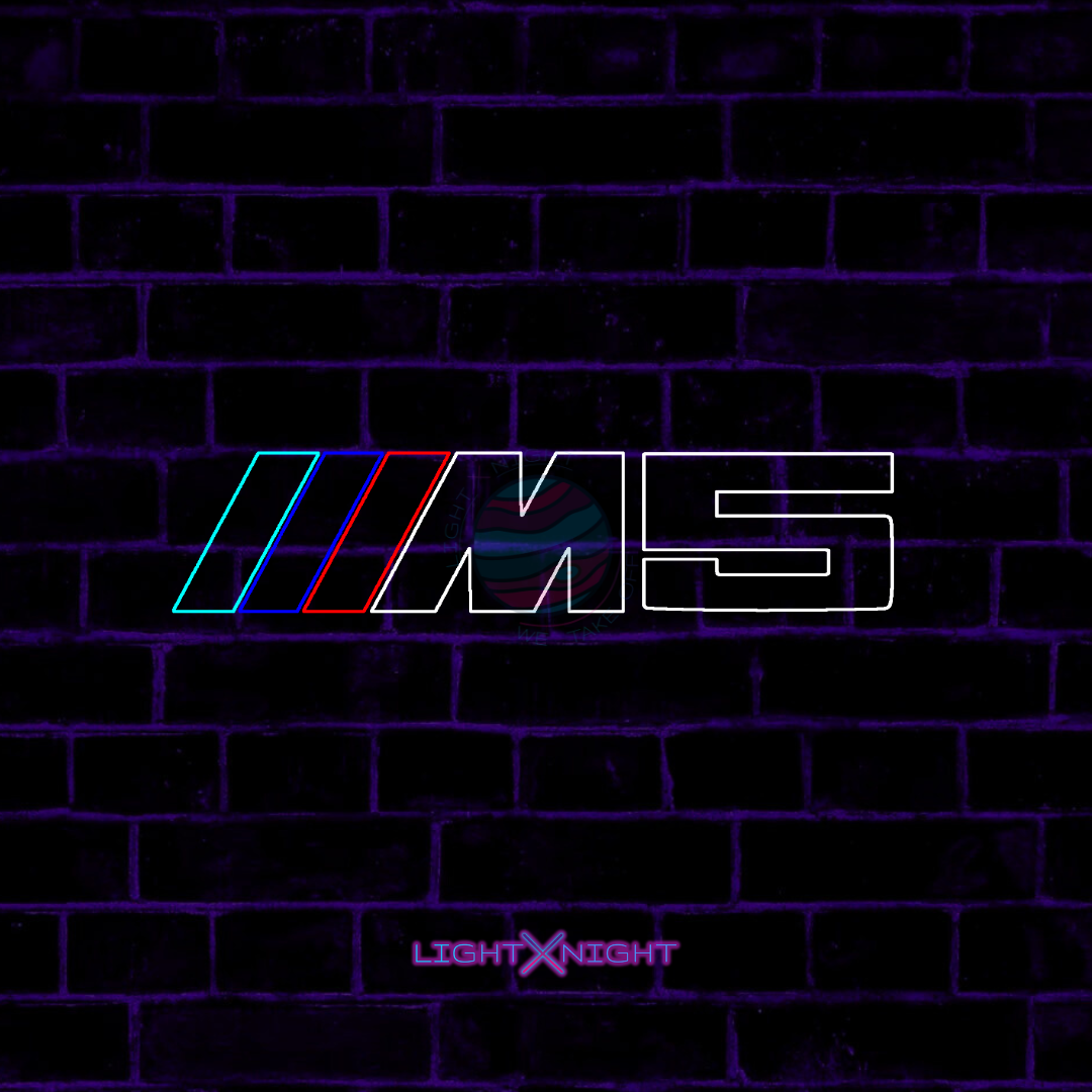 BMW M5 Led Neon Sign, BMW M5 Neon Light, BMW M5 Neon Sign, BMW Light, BMW M5 Lighting, BMW Decor