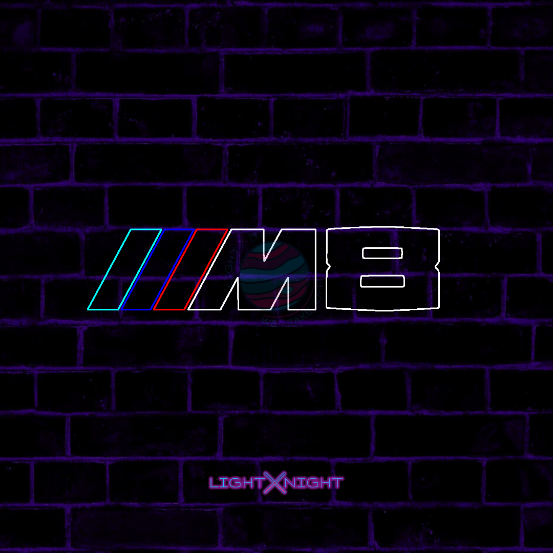 BMW M8 Led Neon Sign, BMW M8 Neon Light, BMW M8 Neon Sign, BMW Light, BMW M8 Lighting, BMW Decor