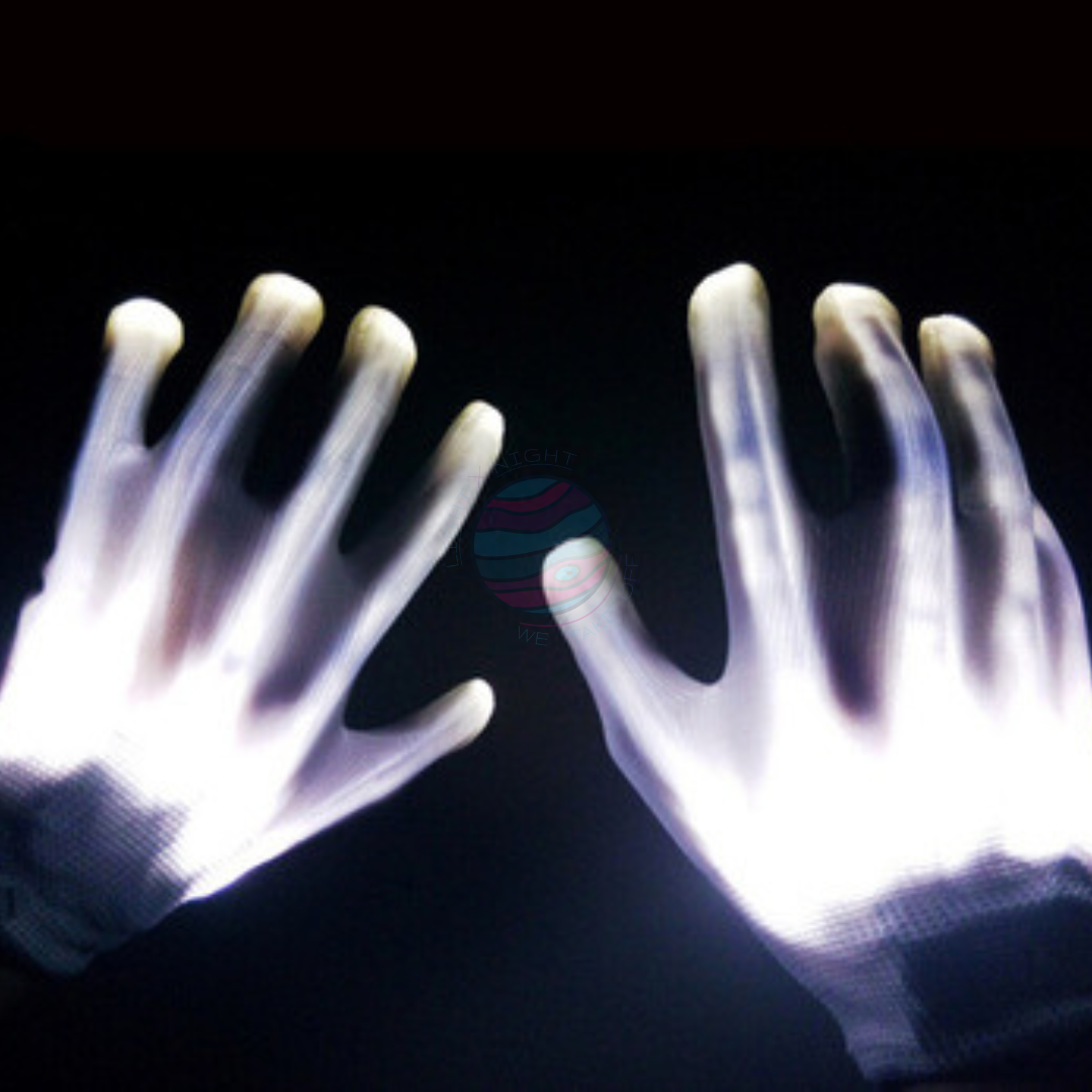 Skeleton Hands-Neon Gloves