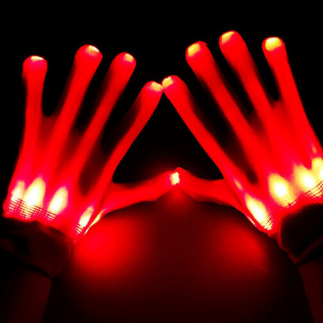 Skeleton Hands-Neon Gloves