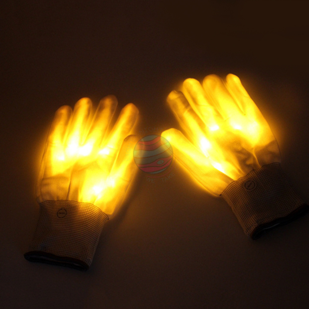 Skeleton Hands-Neon Gloves
