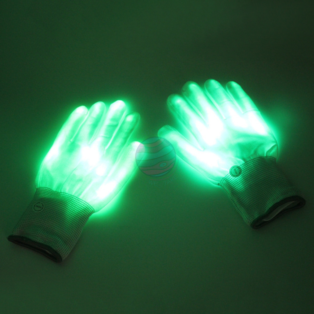 Skeleton Hands-Neon Gloves