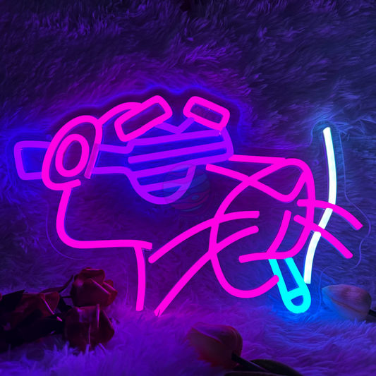 Pink Panther Neon Sign