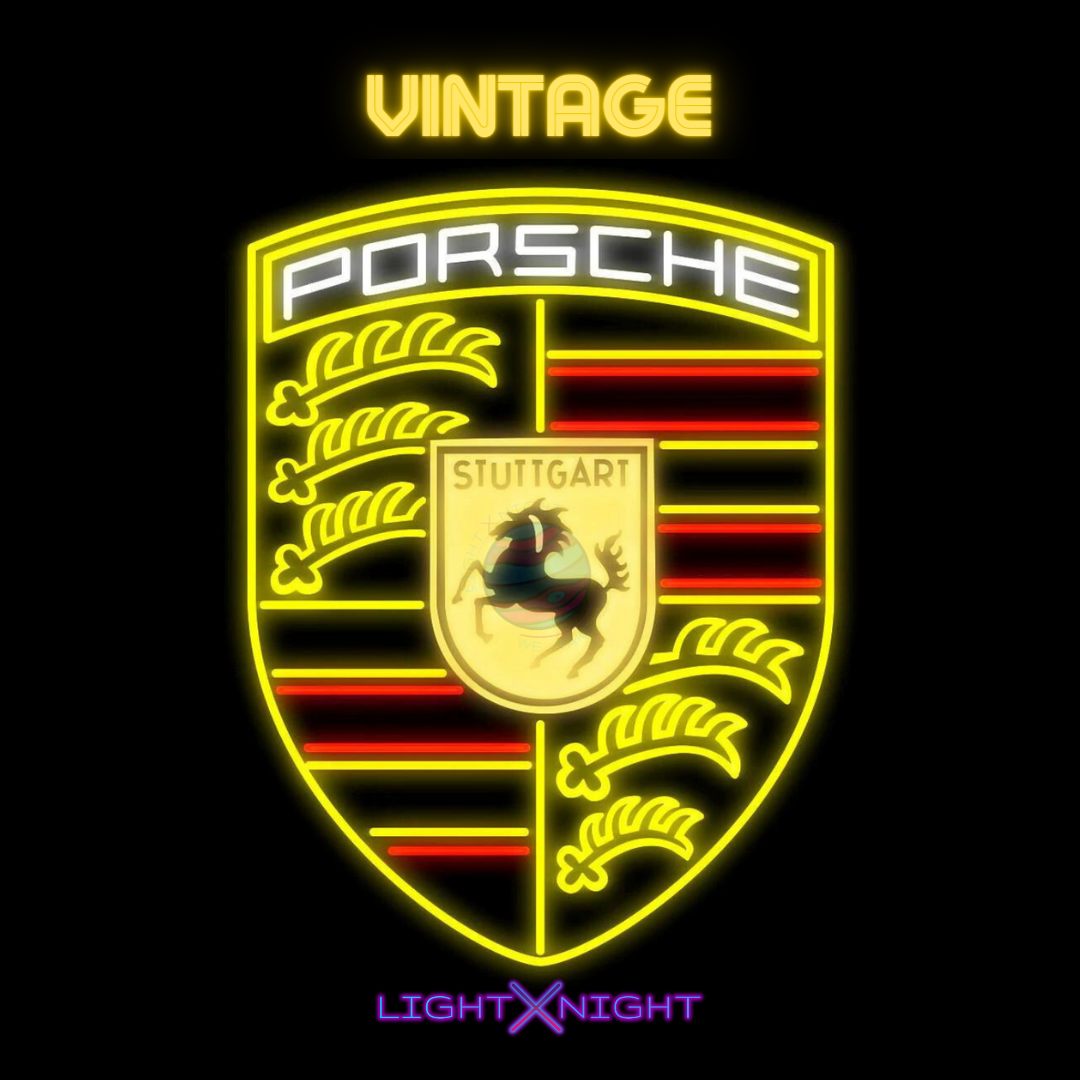 Porsche Led Neon Sign, Porsche Neon Light, Light X Night Porsche Neon Sign