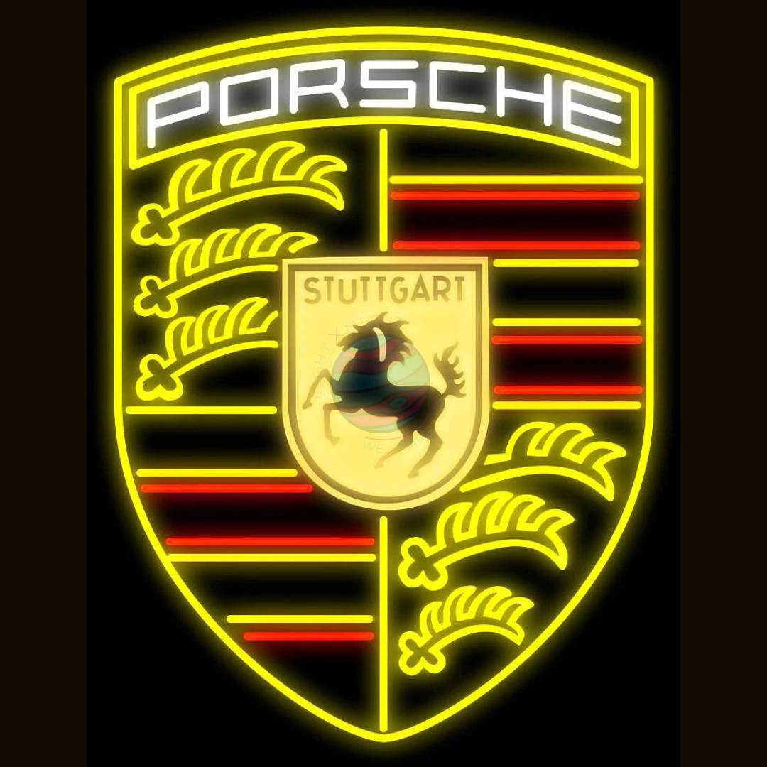 Porsche Led Neon Sign, Porsche Neon Light, Light X Night Porsche Neon Sign