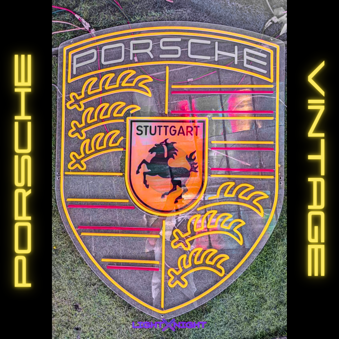 Porsche Led Neon Sign, Porsche Neon Light, Light X Night Porsche Neon Sign