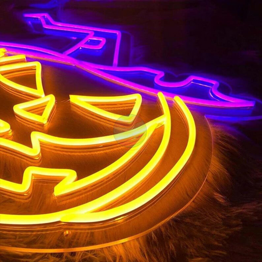 Pumpkin Witch Neon Sign