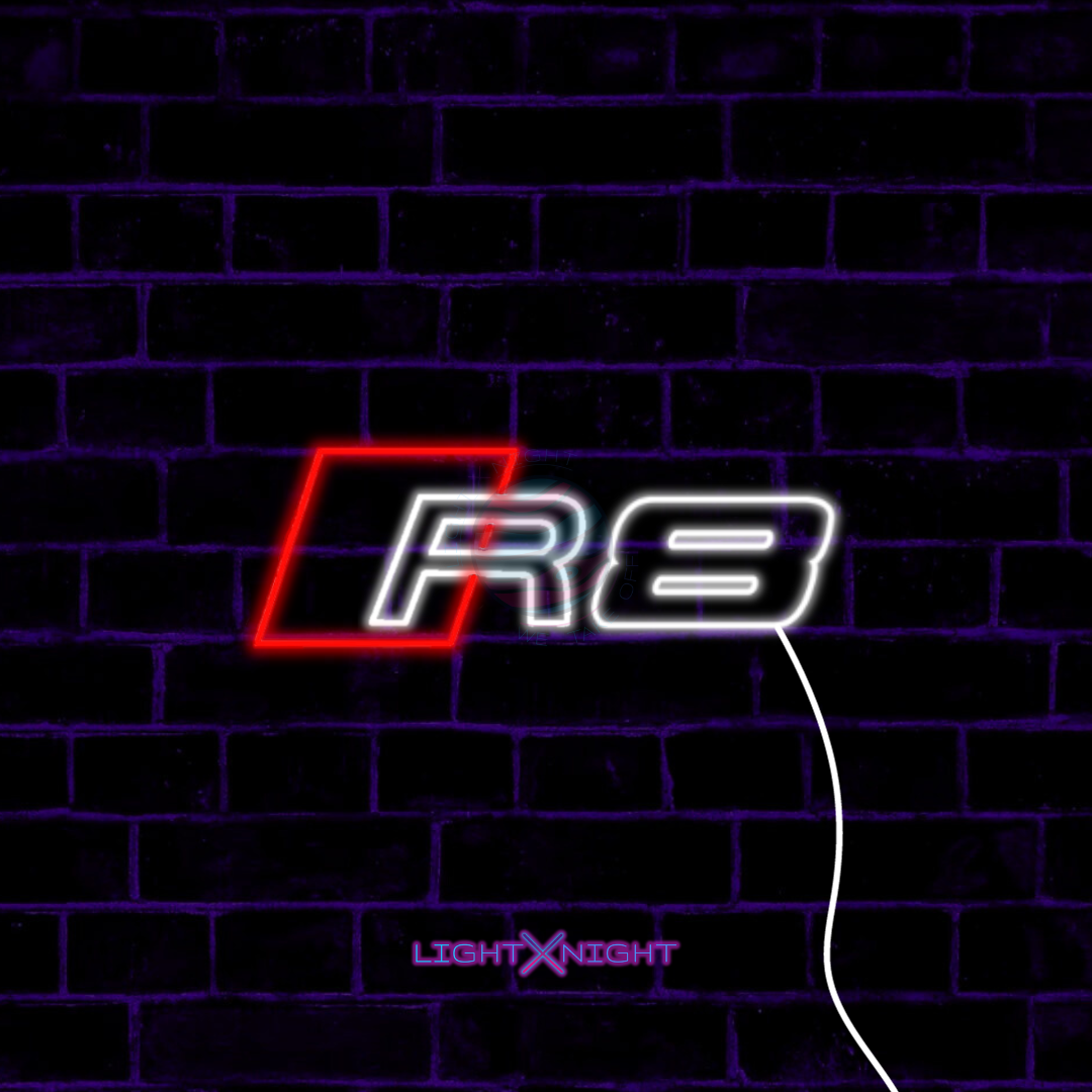 Audi R8 Led Neon Sign, Audi R8 Neon Light, Light X Night Audi R8 Neon Sign