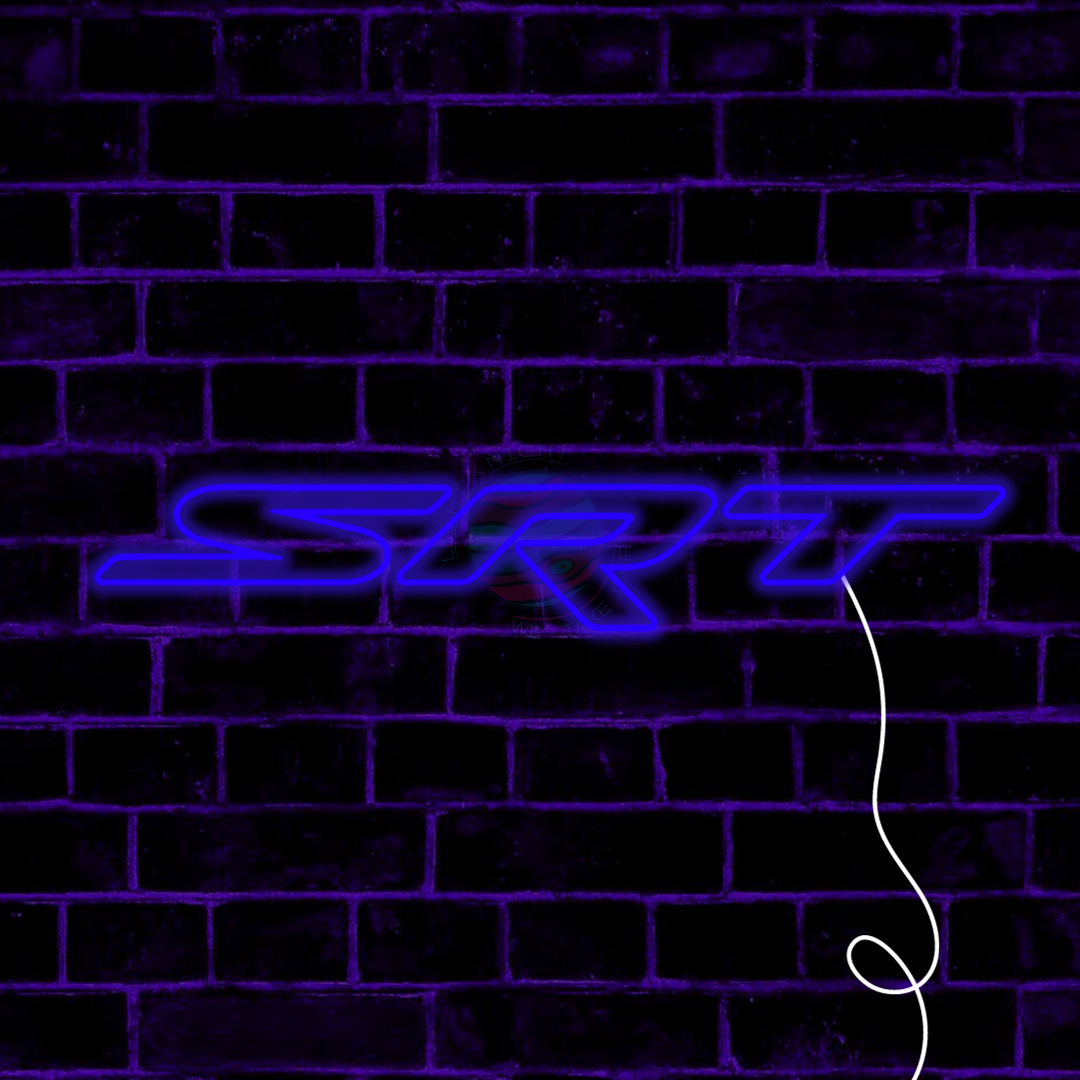 SRT Led Neon Sign, SRT Neon Light, Light X Night SRT Neon Sign