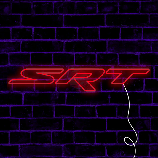 SRT Led Neon Sign, SRT Neon Light, Light X Night SRT Neon Sign