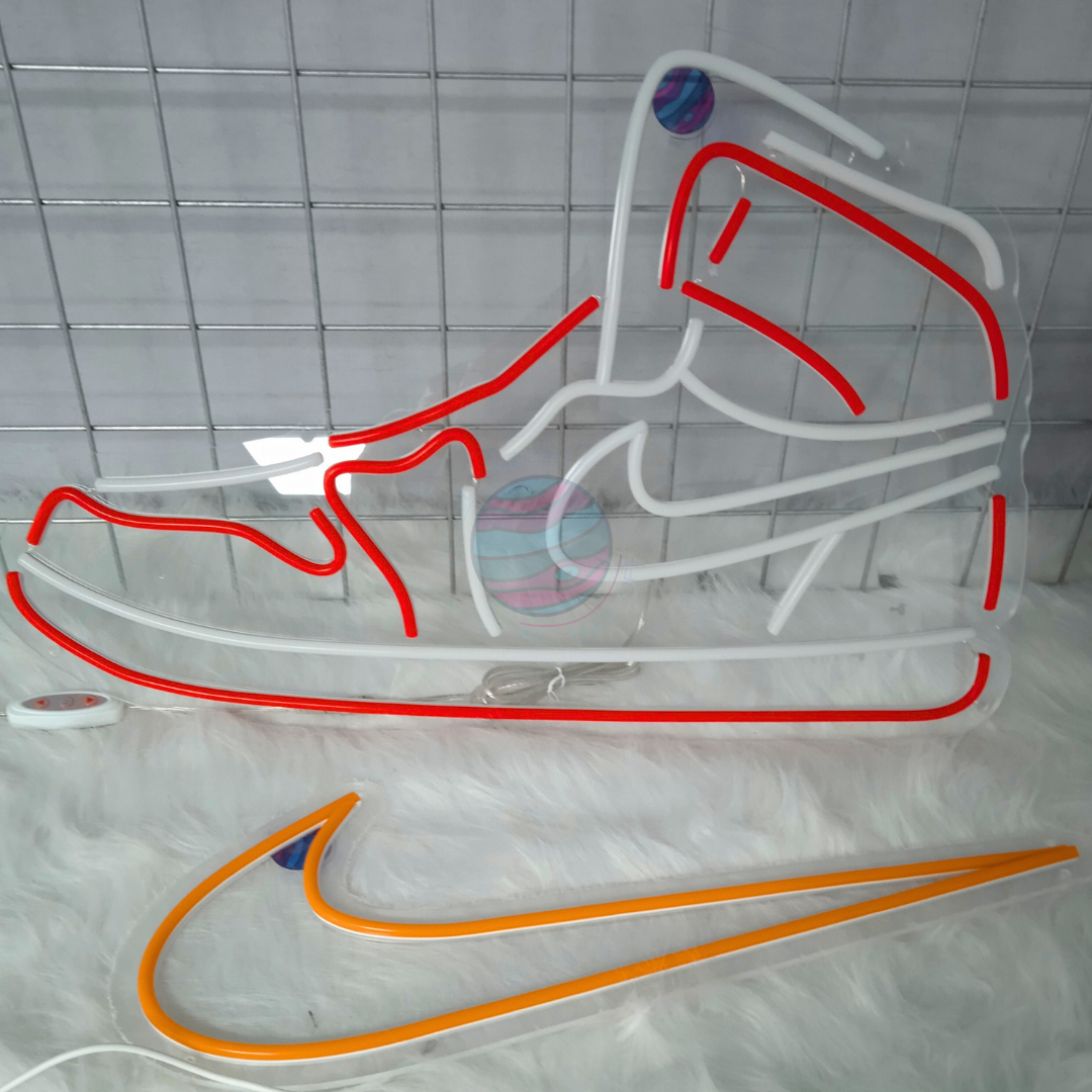 “Swoosh" Cutout Neon Sign