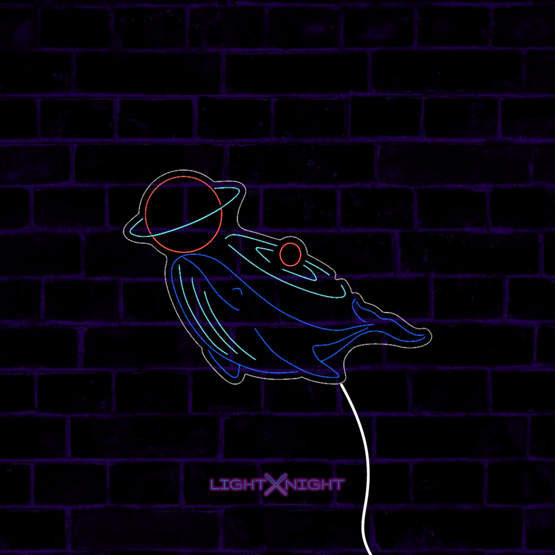 Space Whale Led Neon Sign
