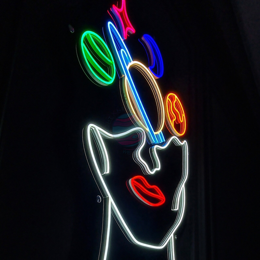 Space Neon Sign, Galaxy Neon Sign, Planets neon sign