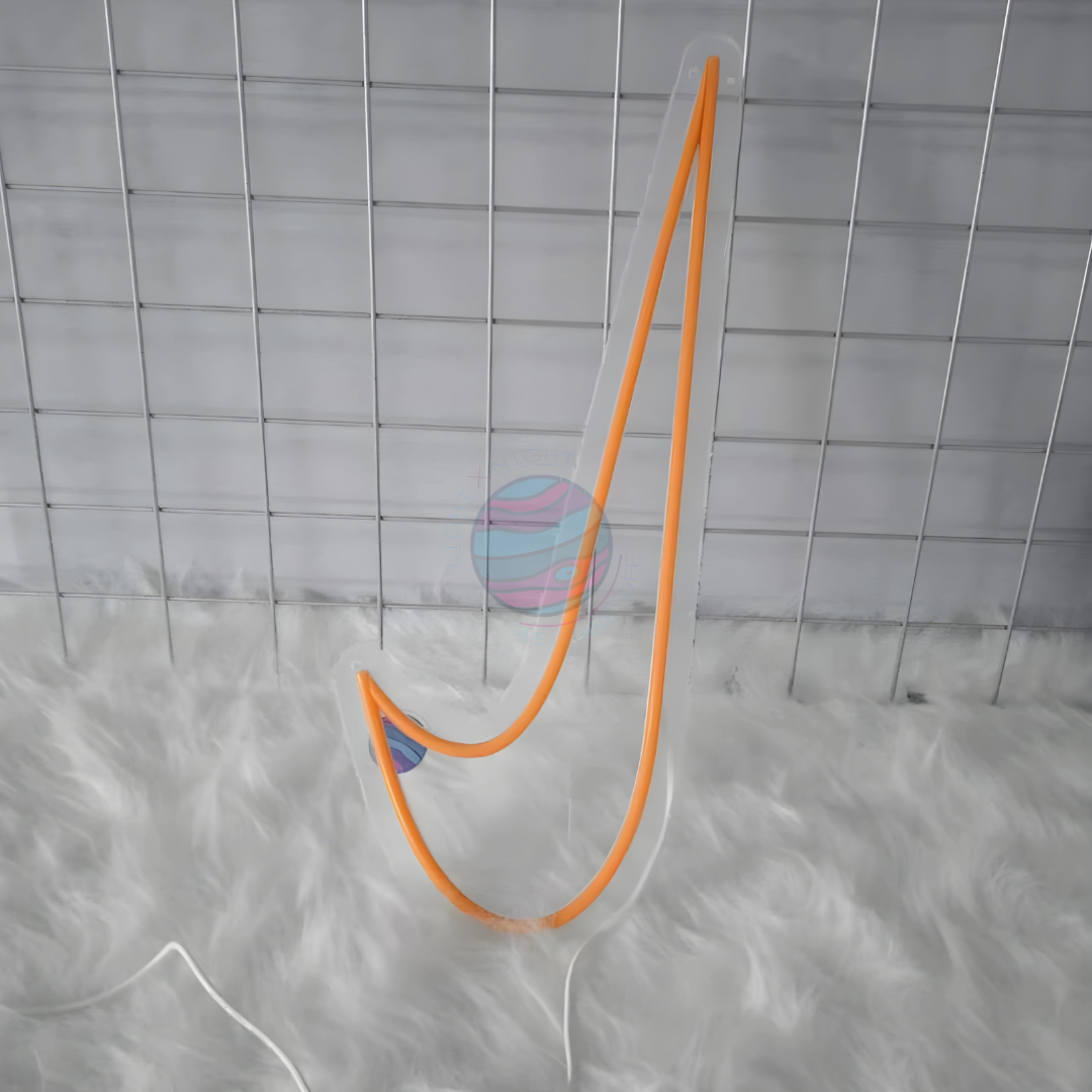 “Swoosh" Cutout Neon Sign