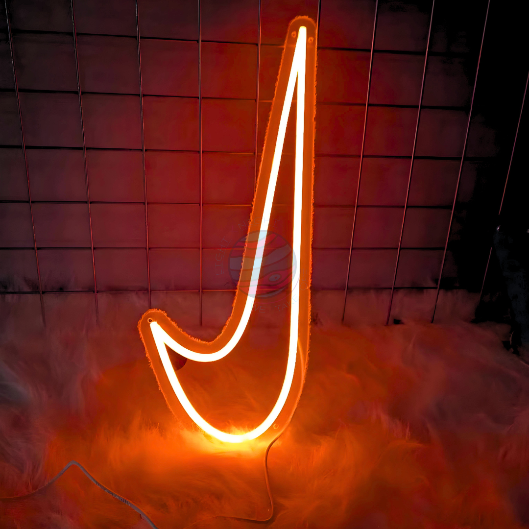 “Swoosh" Cutout Neon Sign