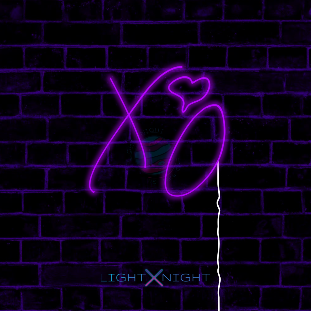 The Weeknd "XO" Neon Sign