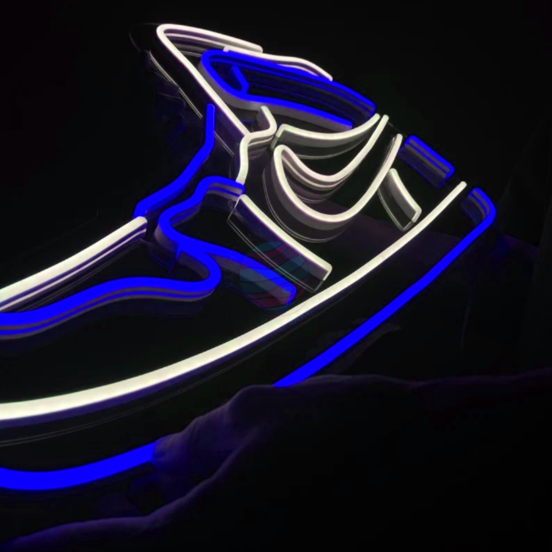 Air Jordan blue Neon Sign