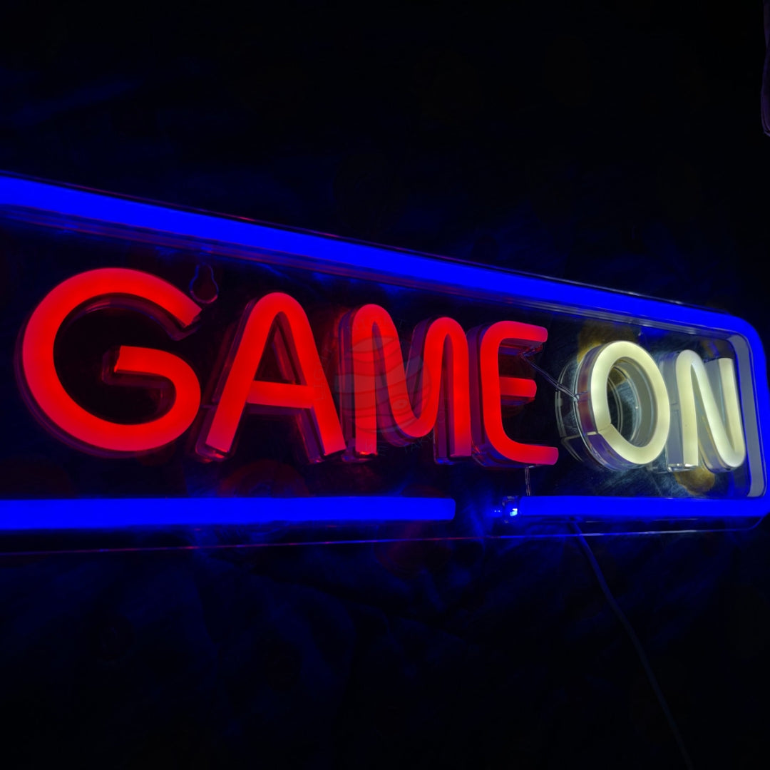 Game On gaming neon sign