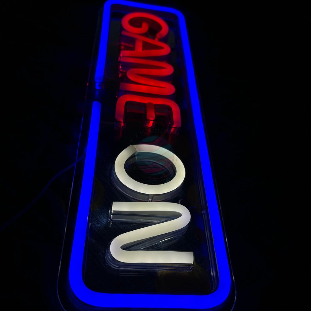 Game On gaming neon sign