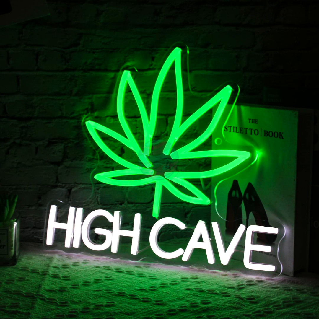 "High Cave" Neon Sign