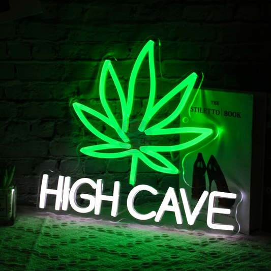 "High Cave" Neon Sign