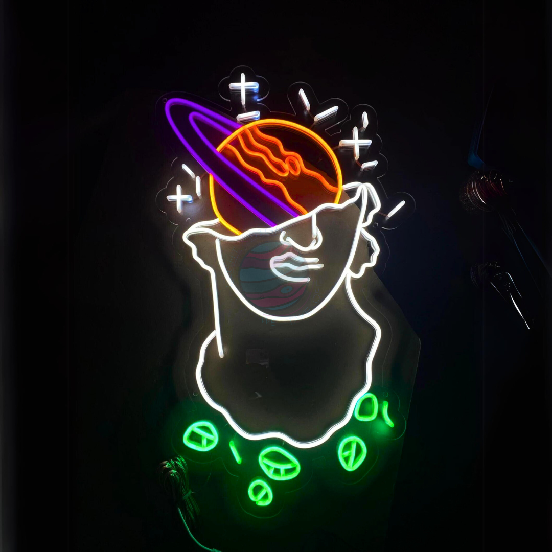 Space Neon Sign, Space Decoration, Aesthetic Neon Sign
