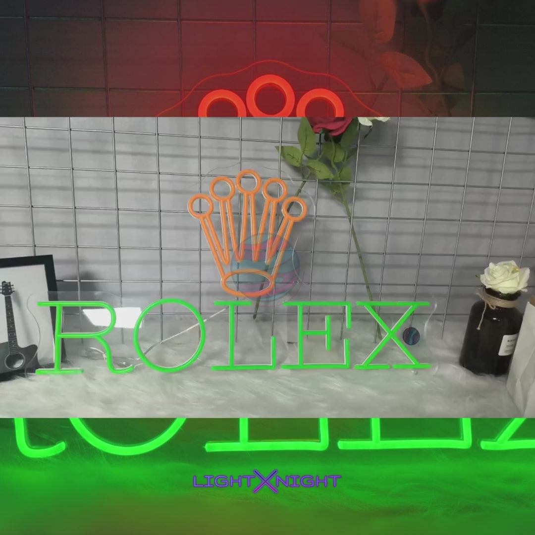 Rolex Led Neon Sign, Rolex Neon Light, Light X Night Rolex Neon Sign