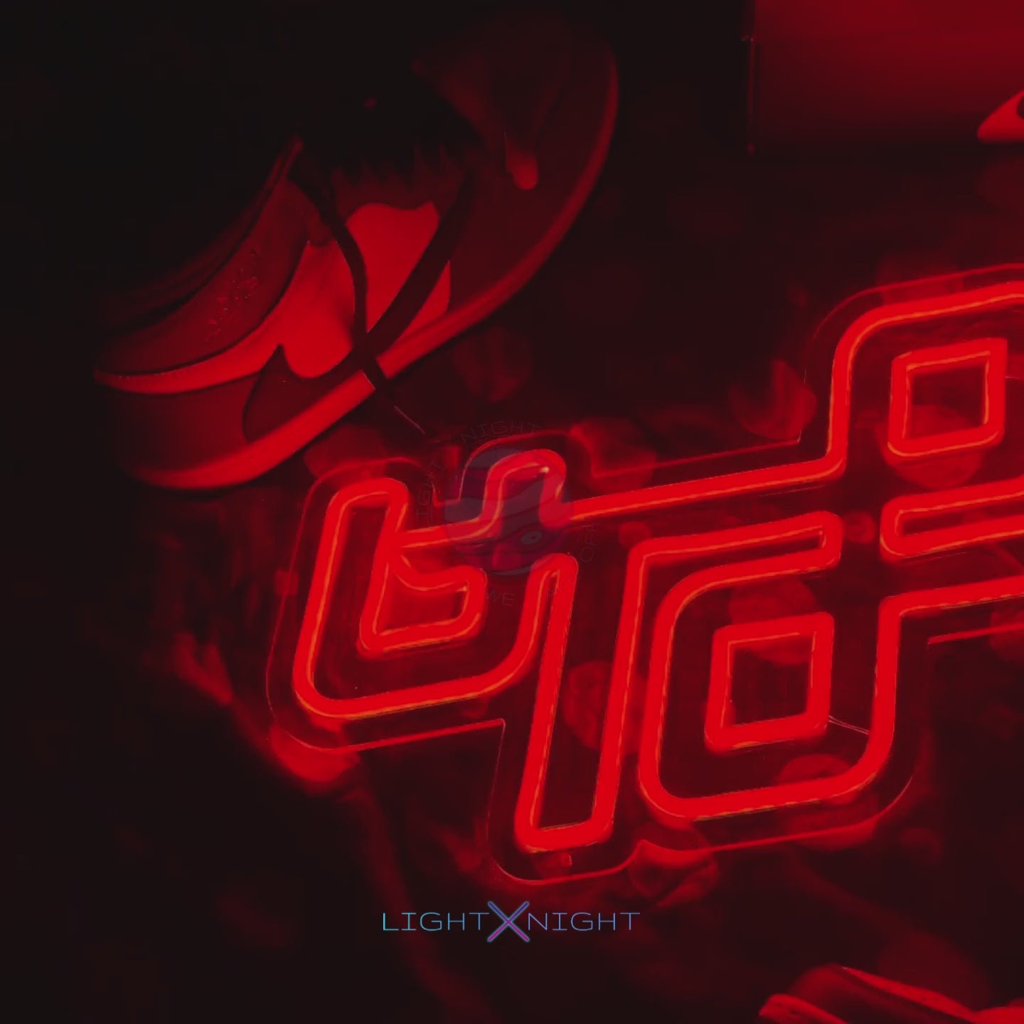 Travis scott neon sign of Utopia and Cactus Jack