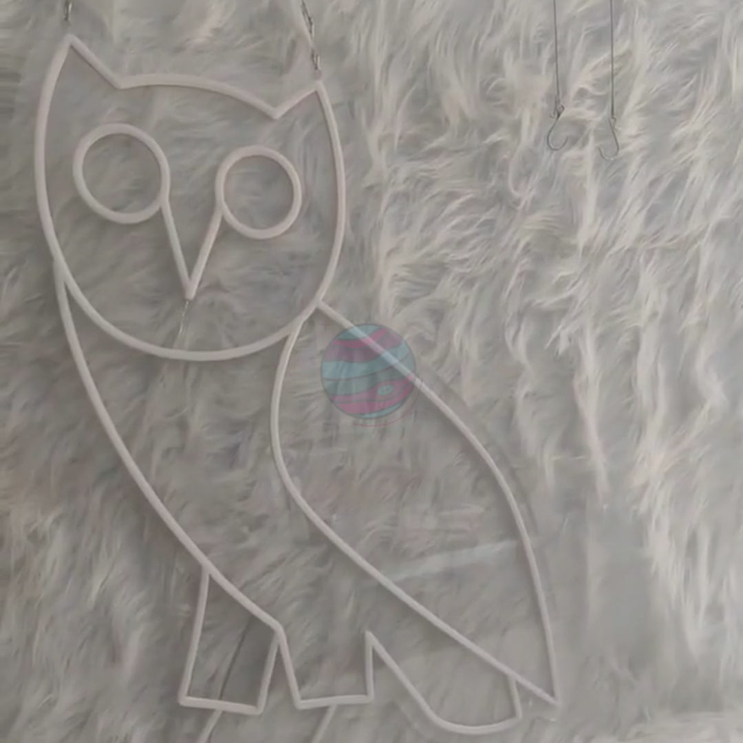 Drake OVO owl logo neon sign