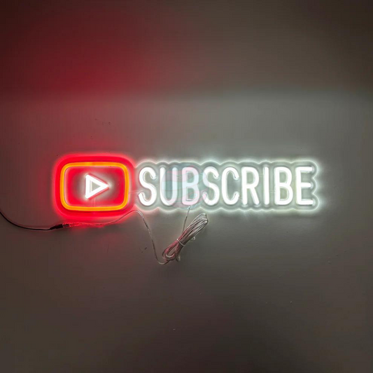 Youtube Led Neon Sign, Youtube Neon Light, Light X Night Youtube neon sign