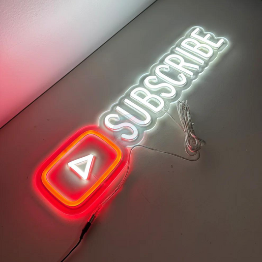 Youtube Led Neon Sign, Youtube Neon Light, Light X Night Youtube neon sign