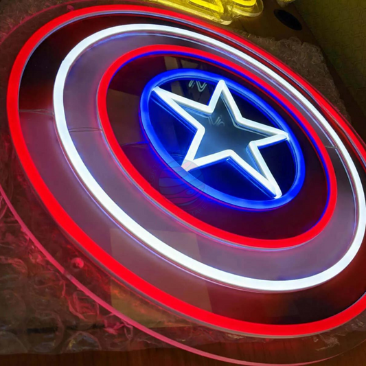 Cap America Neon Sign