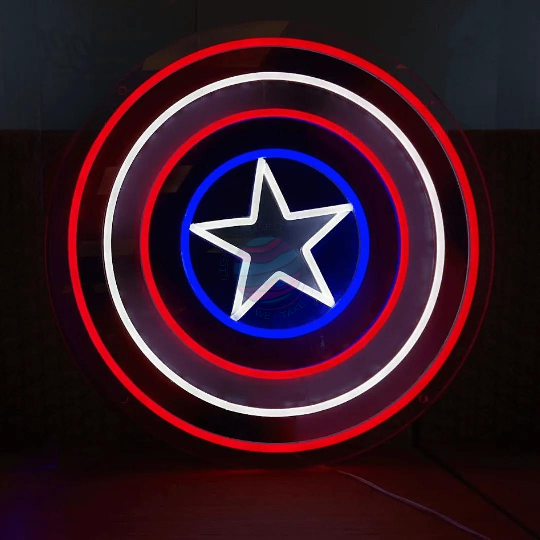 Cap America Neon Sign