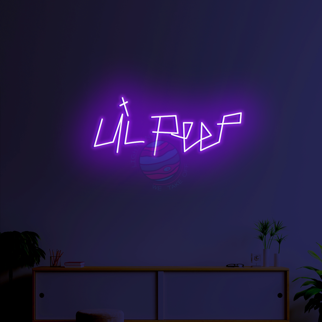 Lil Peep Neon Sign, Lil Peep Decoration, Lil Peep Merchandise, Lil Peep Led Neon Light