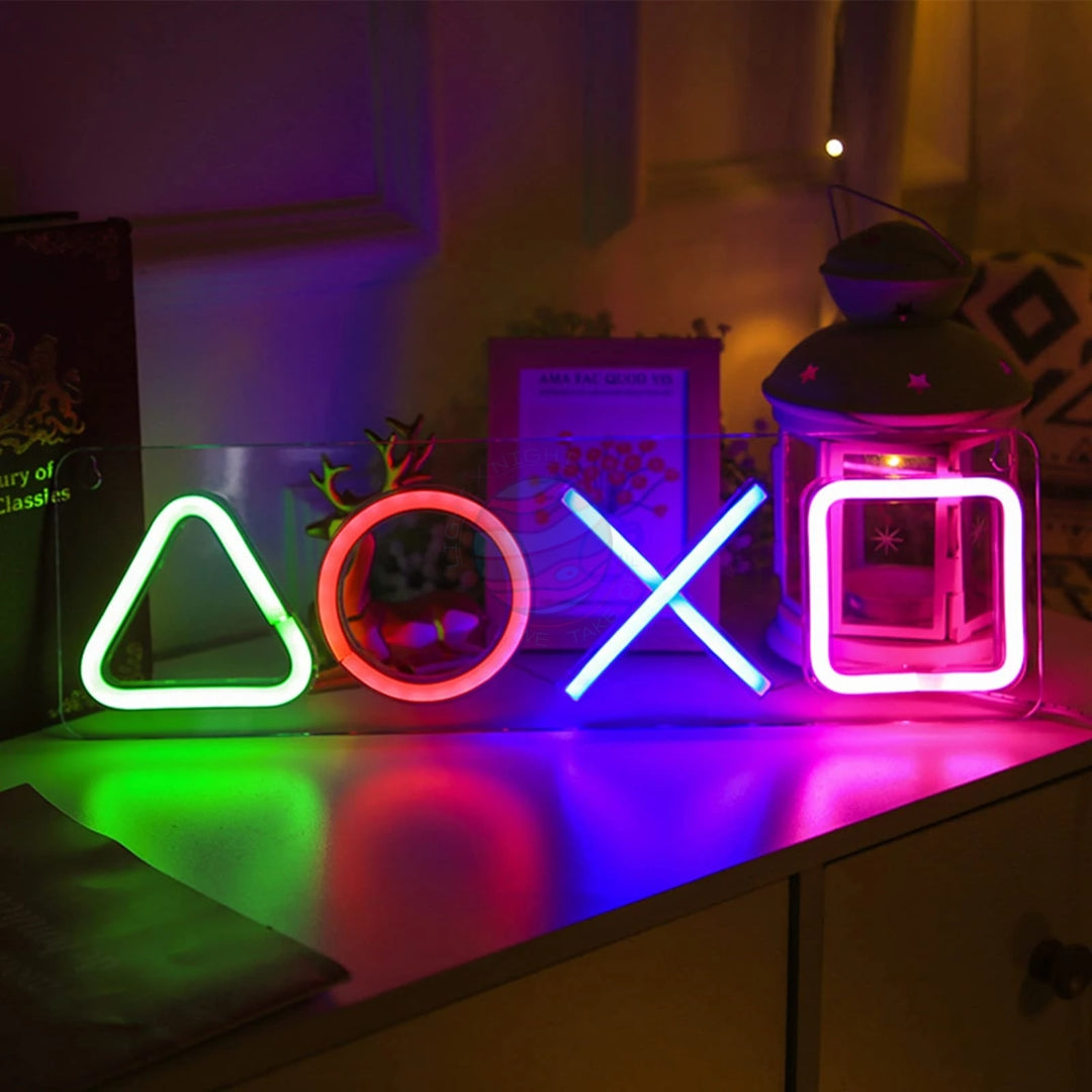 "Playstation Buttons" Neon Sign
