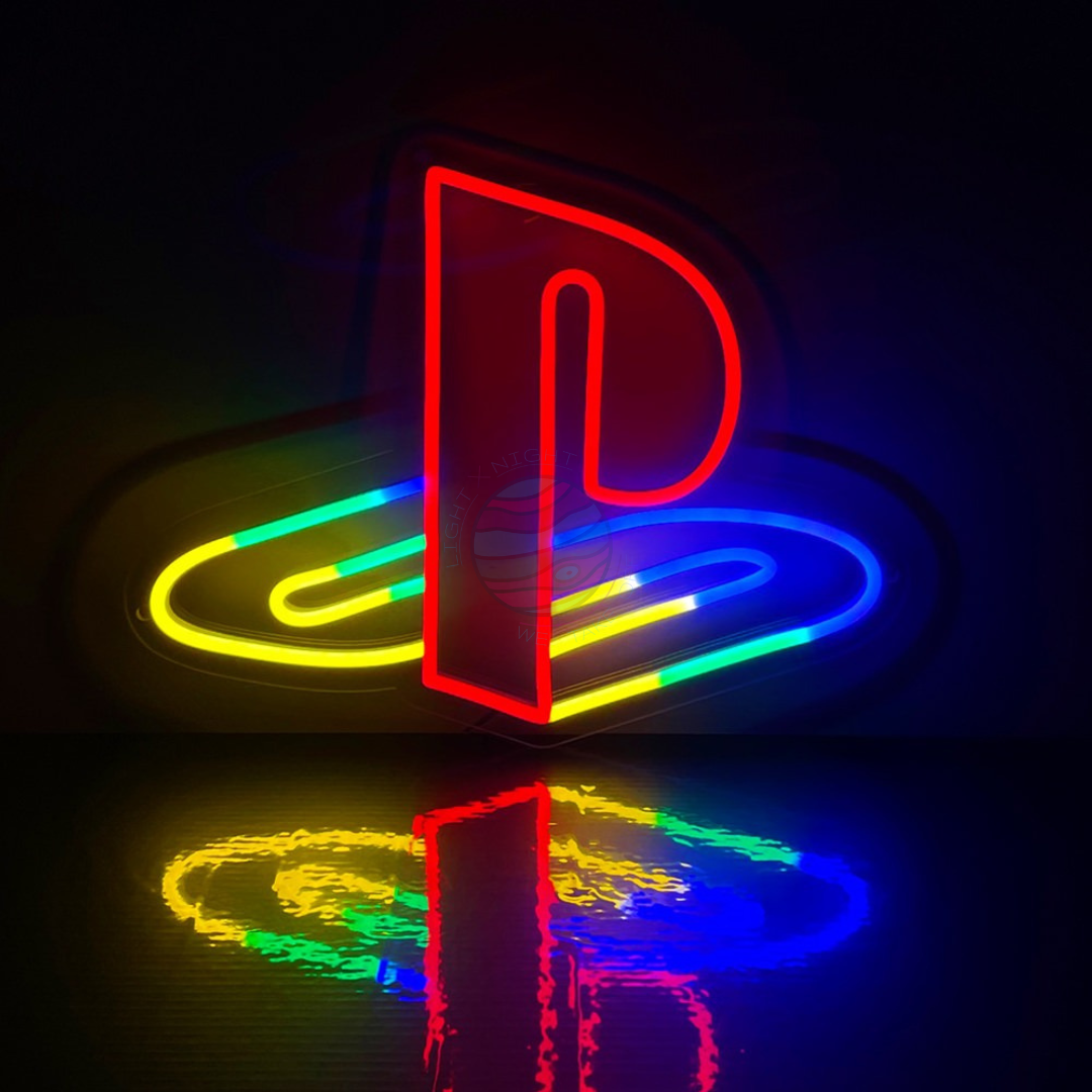 Playstation neon sign