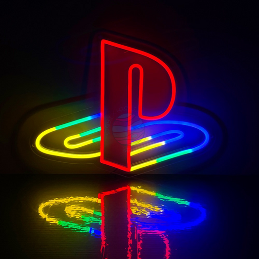 Playstation neon sign