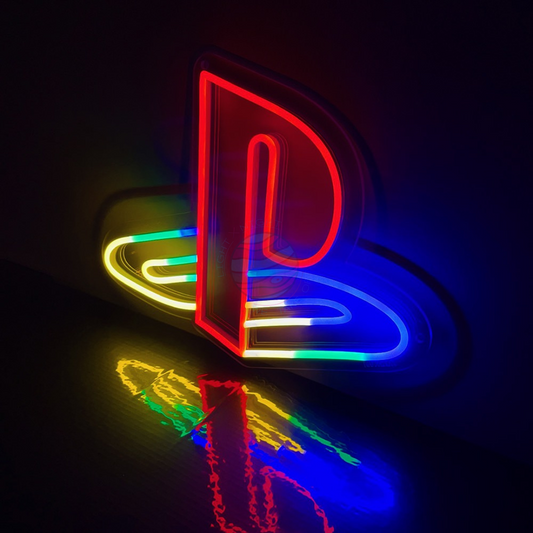 Playstation neon sign