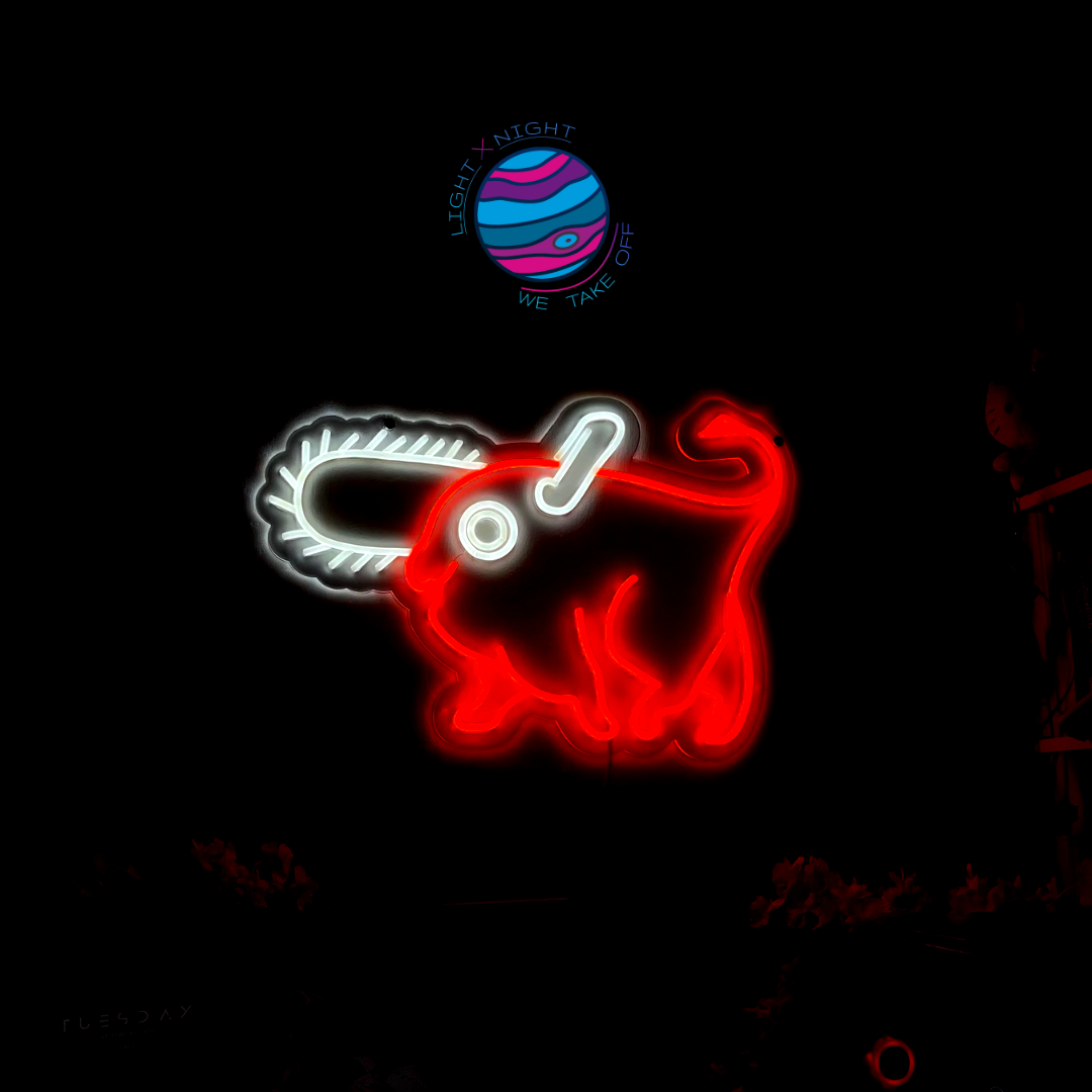 Pochita Neon Sign