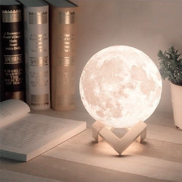 White moon lamp