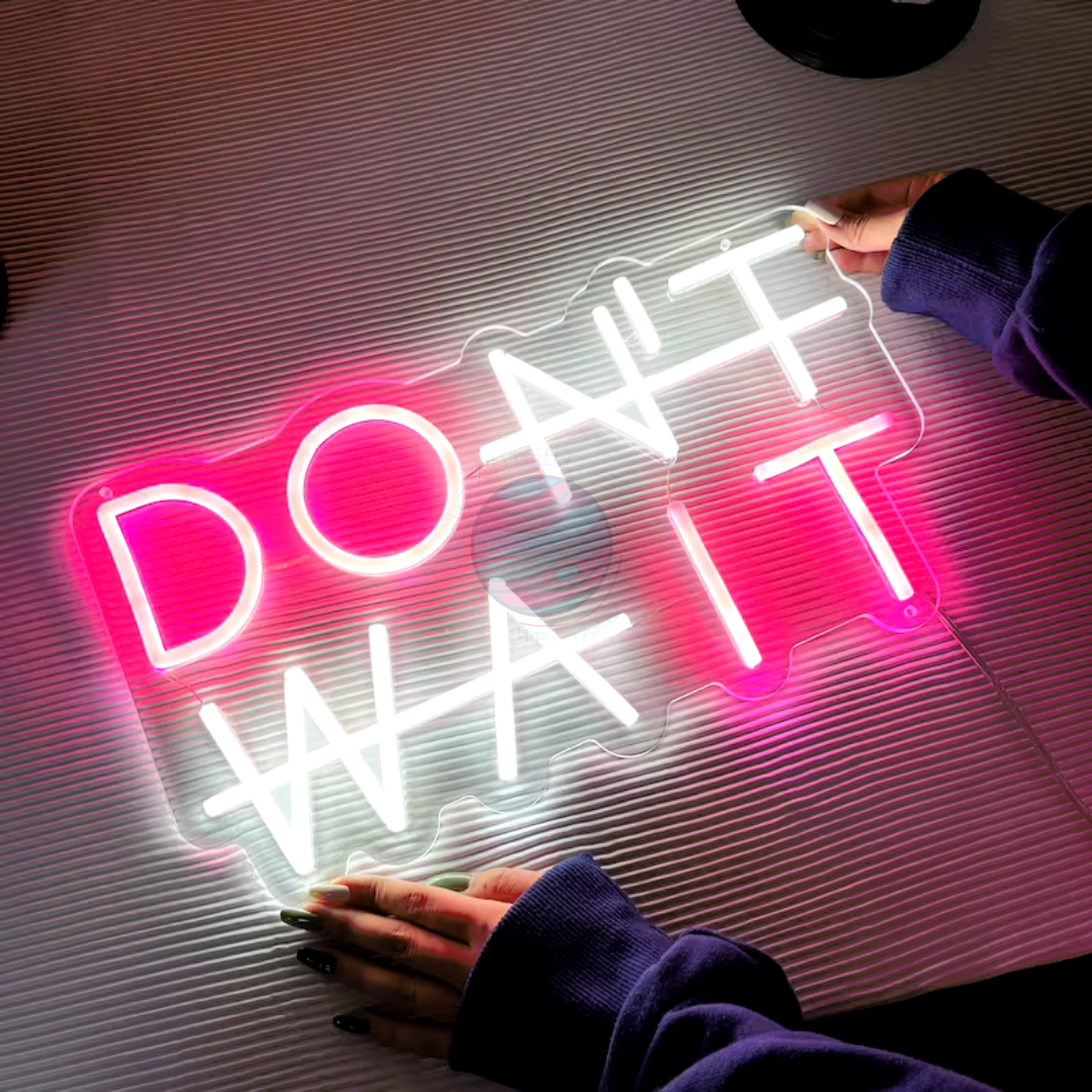 Motivation quote- Do It Neon Sign