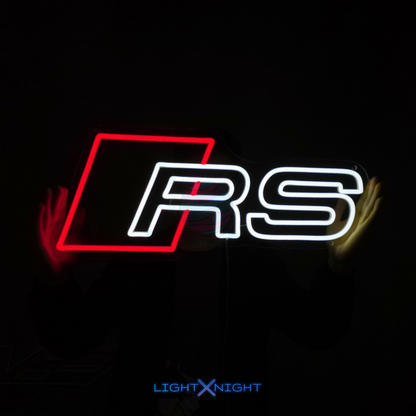 Audi RS Led Neon Sign, Audi RS Neon Light, Light X Night Audi RS Neon Sign